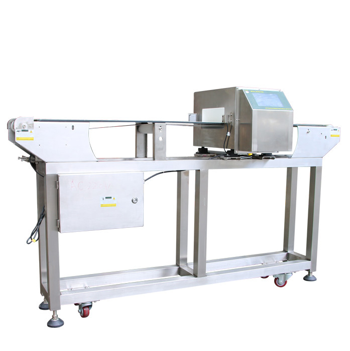 Customized Adjustment Belt Conveyor Metal Detectors Touch Screen For Food Industry